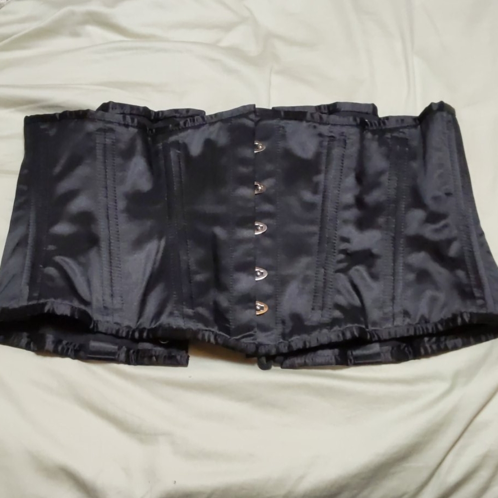 Steel boned waist corset